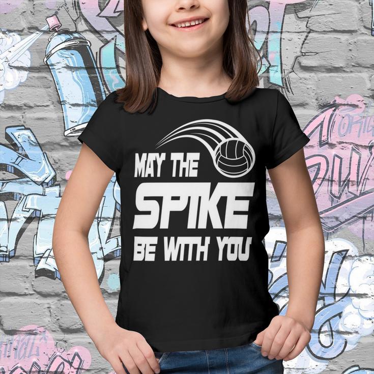 May The Spike Be With You Funny Volleyball Youth T-shirt