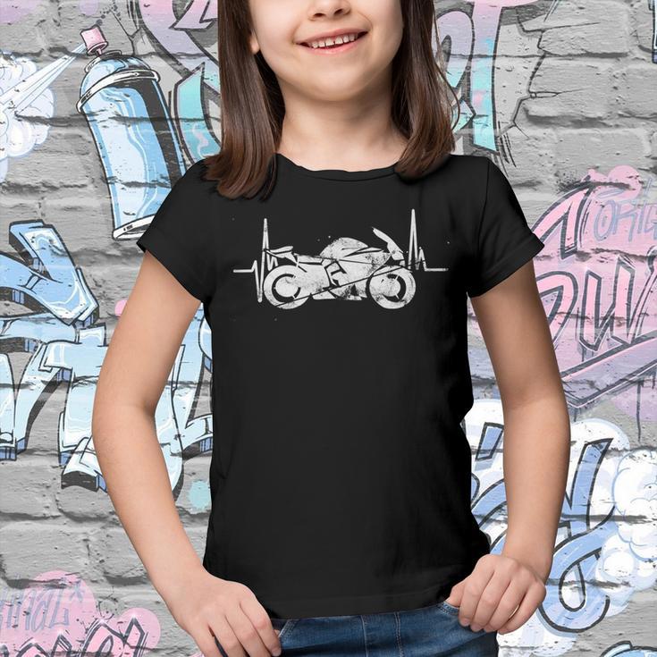 Motorcycle Heartbeat Dreaming Racing 496 Shirt Youth T-shirt