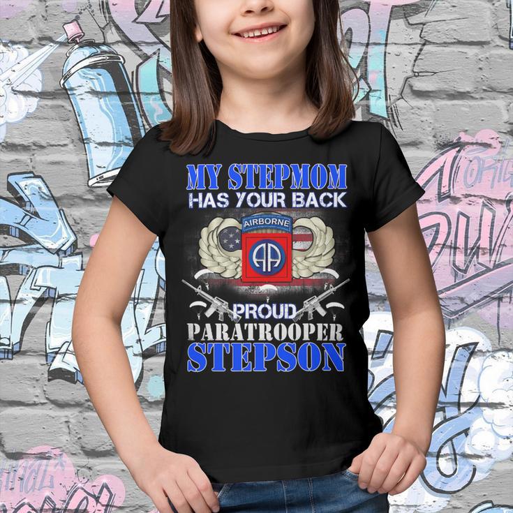 My Stepmom Has Your Back Proud Army 679 Shirt Youth T-shirt