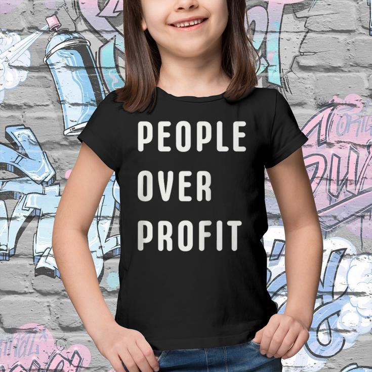 People Over Profit Anti Capitalism Protest Raglan Baseball Tee Youth T-shirt