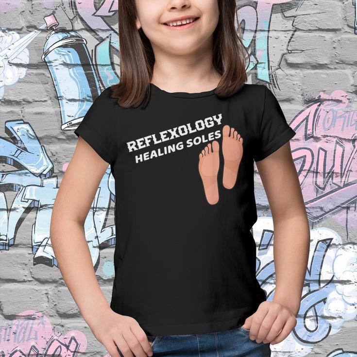 Reflexology Massage Therapist Reflexology Healing Soles Youth T-shirt