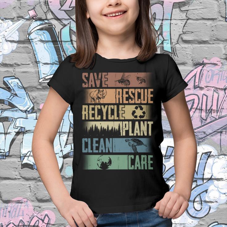 Save Rescue Recycled Plant Clean Care V3 Youth T-shirt