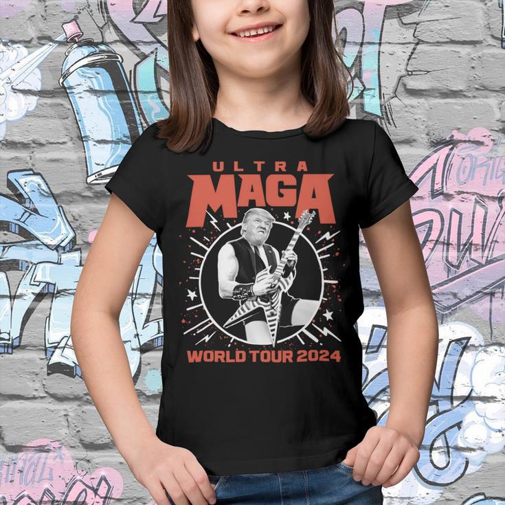 Ultra Maga Trump 2024 Tshirt Heavy Metal World Tour Youth T-shirt