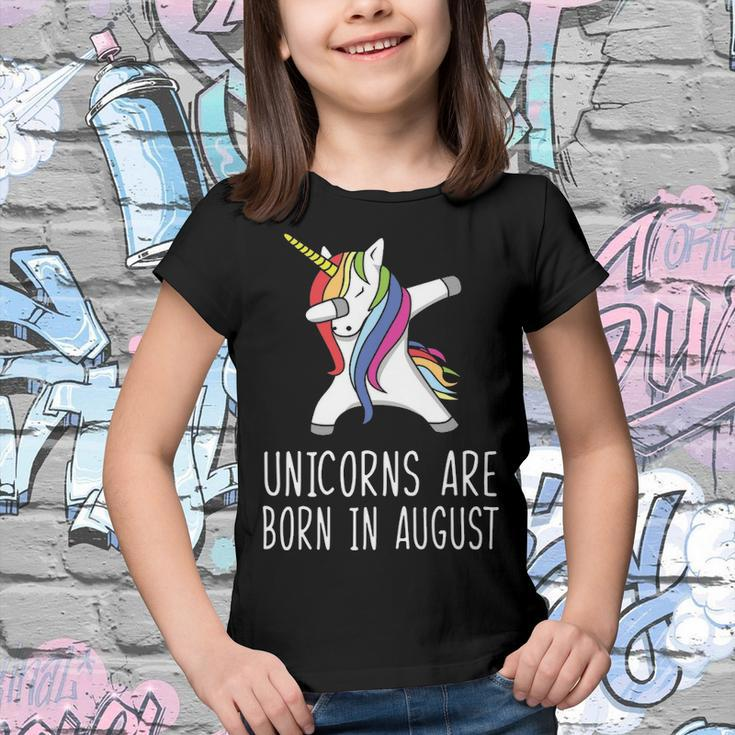 Unicorns Are Born In August Youth T-shirt