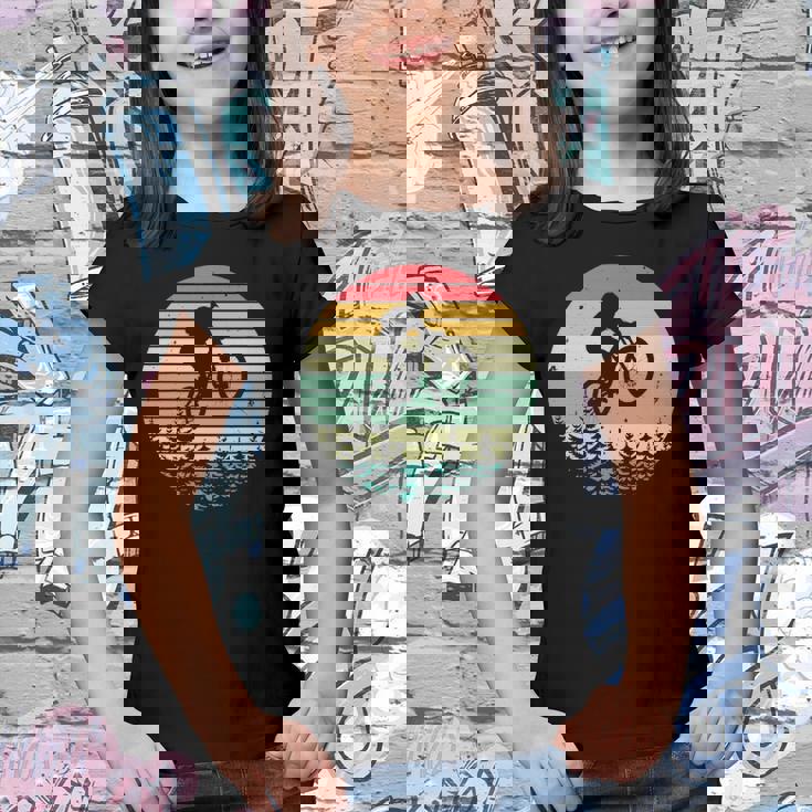 Vintage Mountain Bike Retro Downhill Biking Youth T-shirt