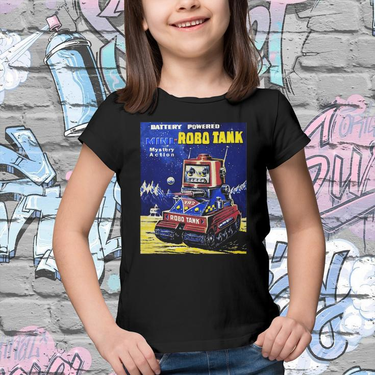 Vintage Robot Tank Japanese American Old Retro Collectible Youth T-shirt