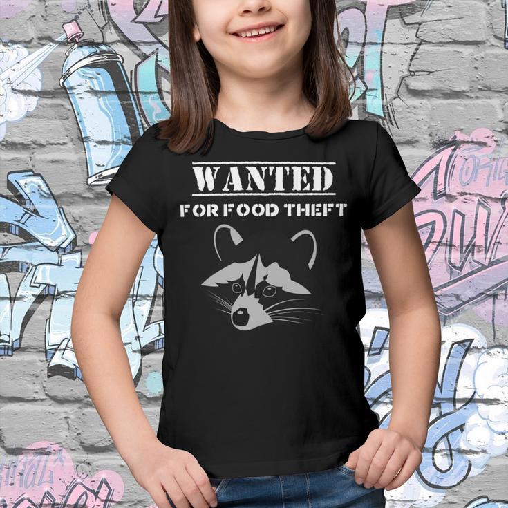 Wanted For Food Theft Funny Raccoon Lover 528 Trending Shirt Youth T-shirt