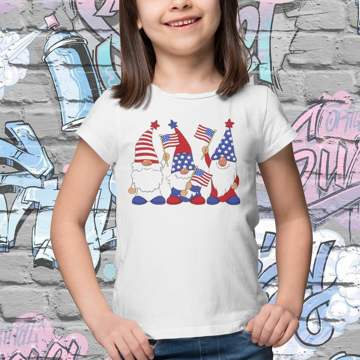 4Th Of July 2022 Patriotic Gnomes Funny American Usa Youth T-shirt