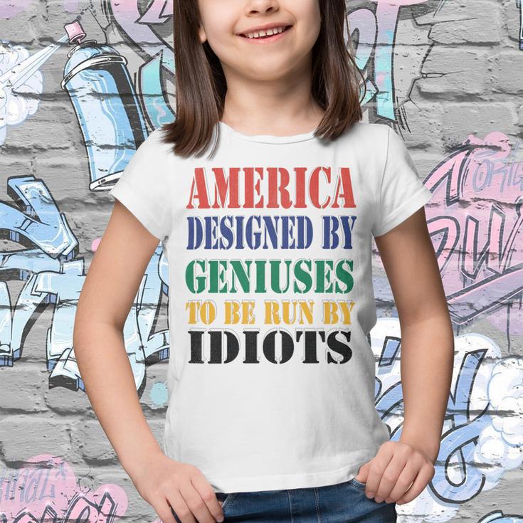 America Designed By Geniuses To Be Run By Idiots Impeach 46 Joe Biden Essential Tshirt Youth T-shirt