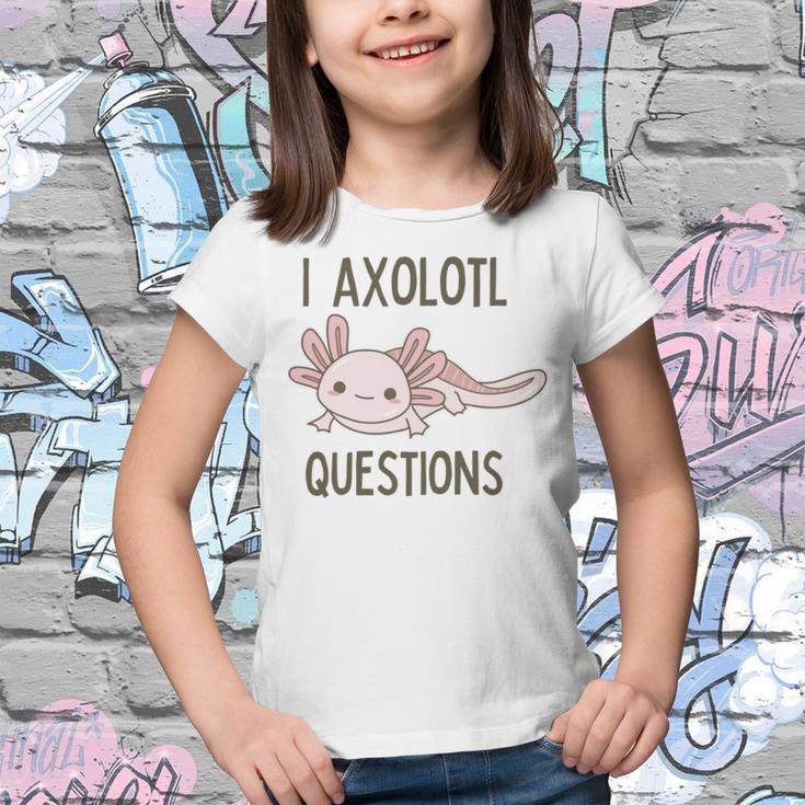 Axolotl I Axolotl Questions Cute Animal Mexican Walking Fish Youth T-shirt