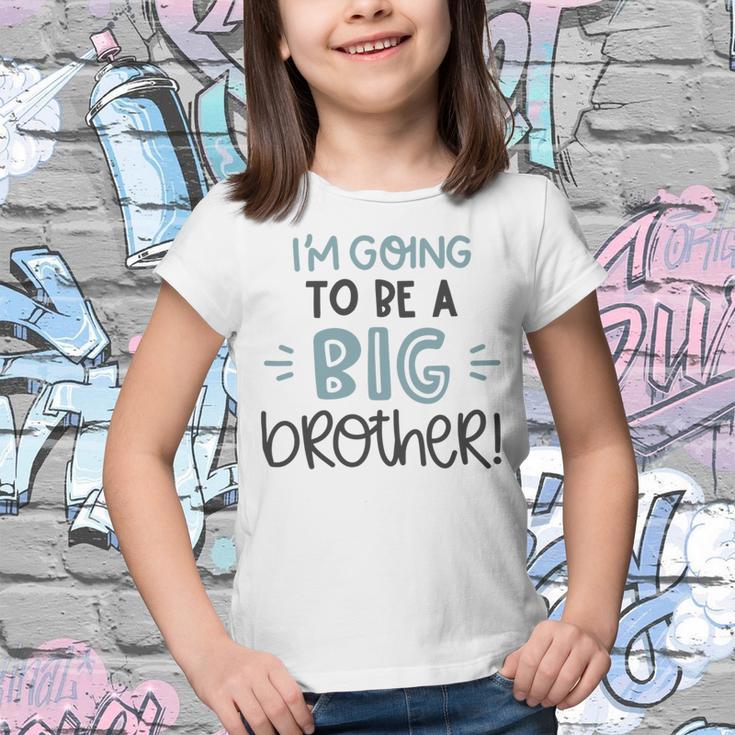 Baby Shower Text Design Im Going To Be A Big Brother Youth T-shirt