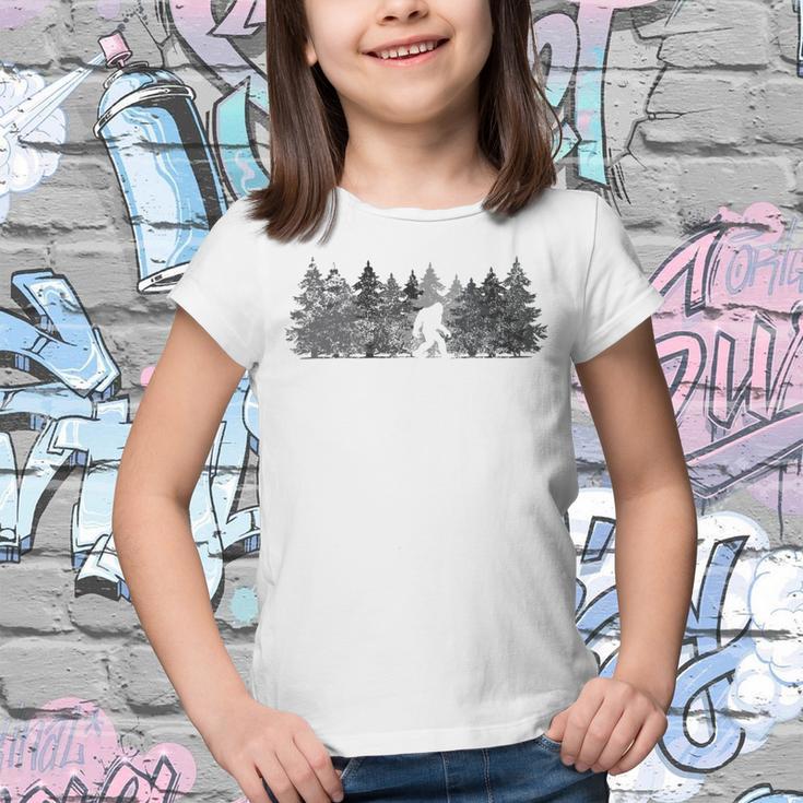 Bigfoot In The Forest Youth T-shirt