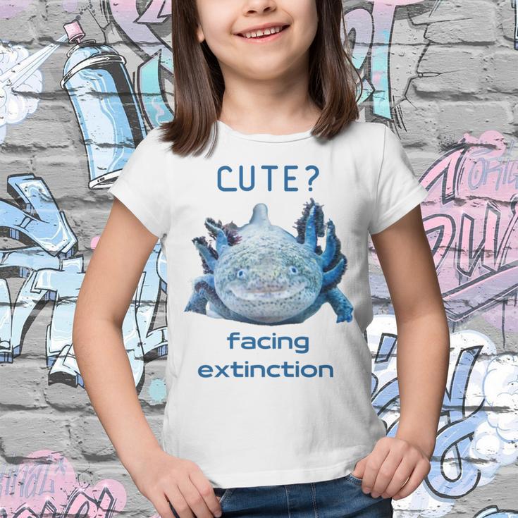 Cute Axolotl Facing Extinction Youth T-shirt