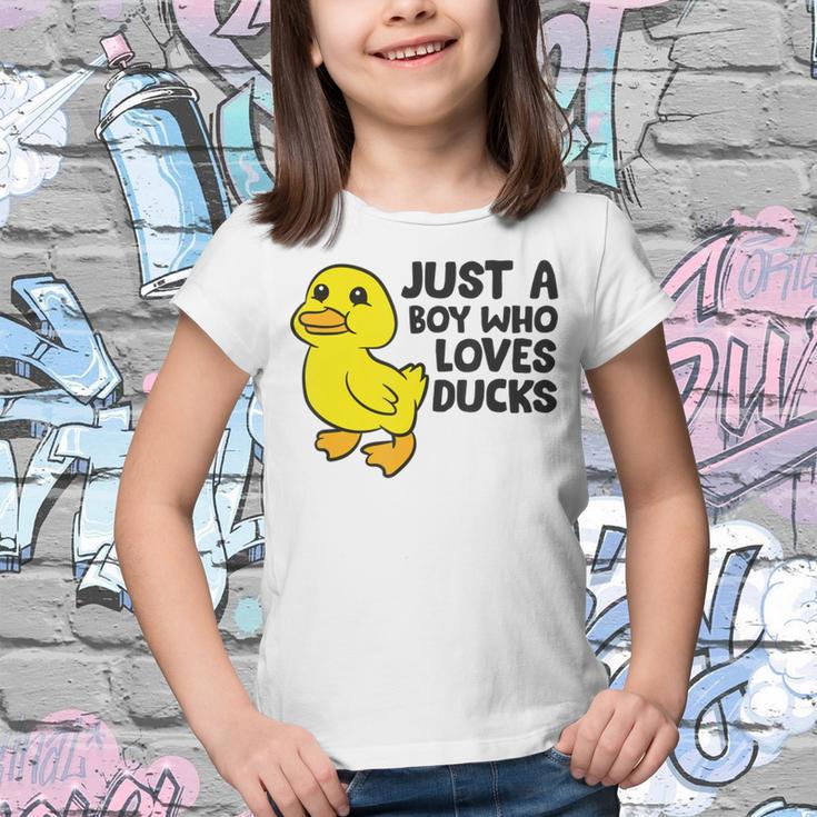 Cute Duck Just A Boy Who Loves Ducks Youth T-shirt