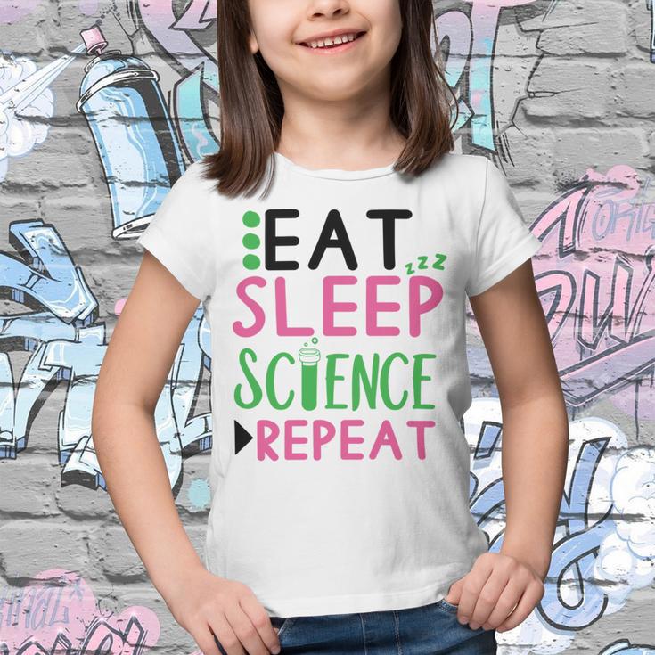 Eat Sleep Science Repeat Youth T-shirt