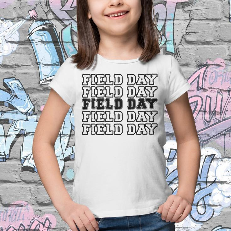 Field Day 2022 Last Day Of School Teacher Kids Yellow Youth T-shirt