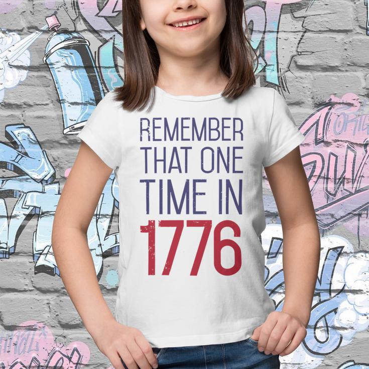 Fourth Of July Remember 1776 Funny 744 Shirt Youth T-shirt