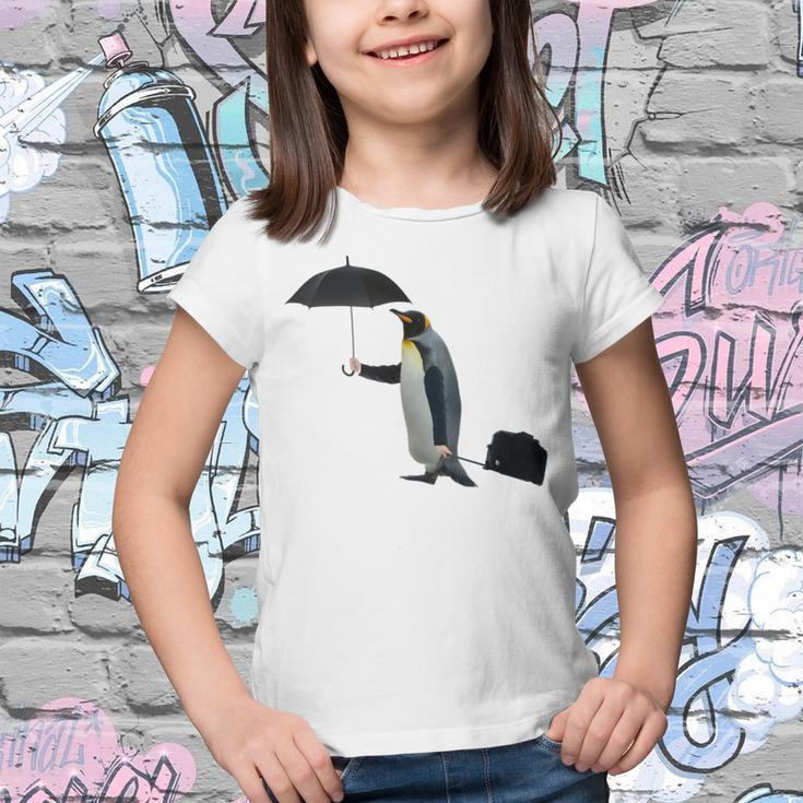 Funny Business Penguin Birds With Human Hands Youth T-shirt