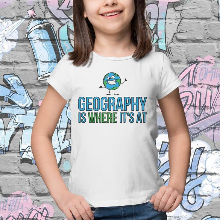 Funny Earth School - Geography Is Where Its At Youth T-shirt