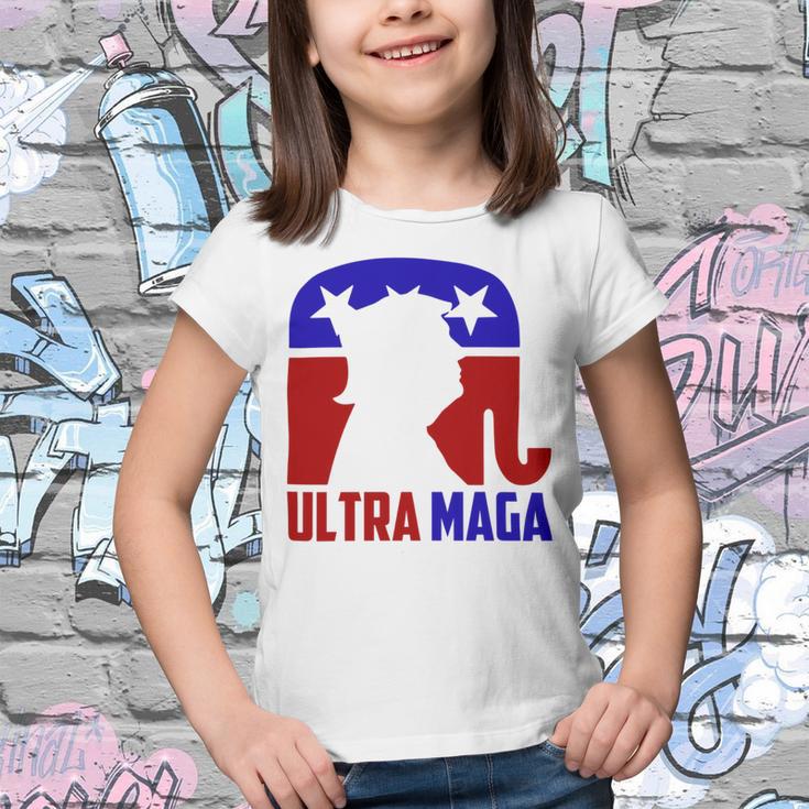 Funny Ultra Maga Gift For Americans Trump Biden Lover Youth T-shirt