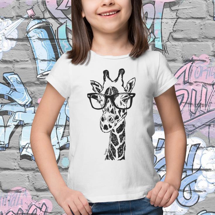 Giraffe With Glasses Youth T-shirt