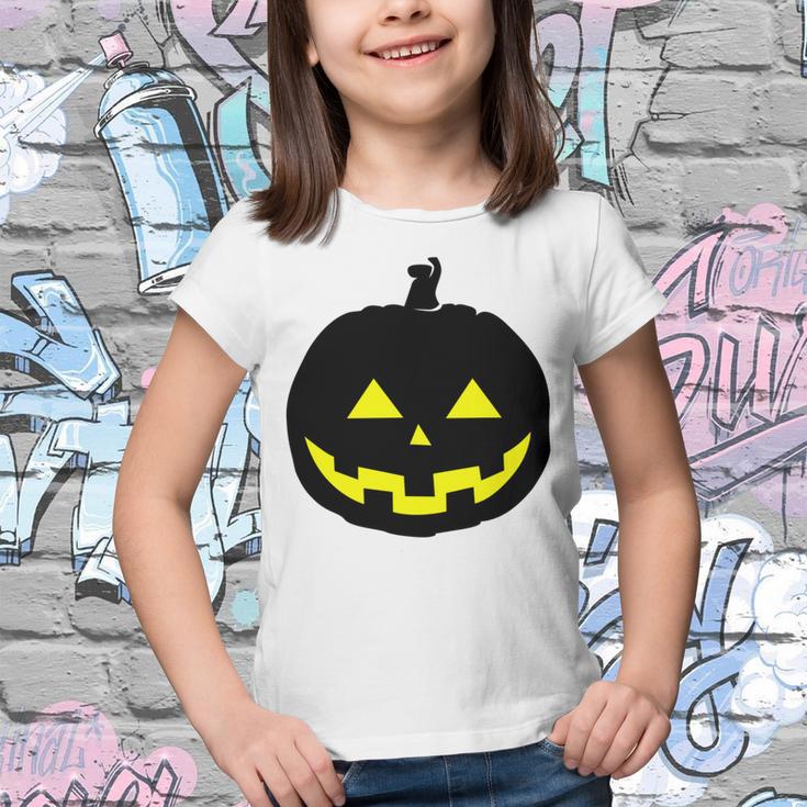 Happy Halloween Scary Black Pumpkin Pattern Youth T-shirt