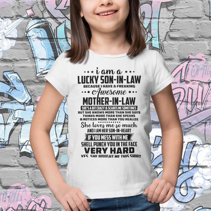 I Am A Lucky Son In Law Because I Have A Freaking Awesome Mother In Law V2 Youth T-shirt