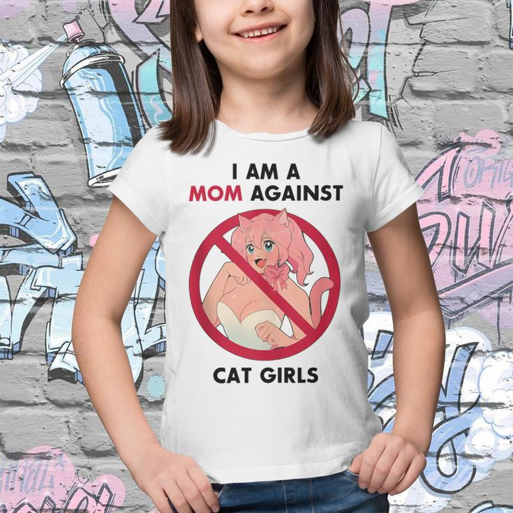 I Am A Mom Against Cat Girls V2 Youth T-shirt