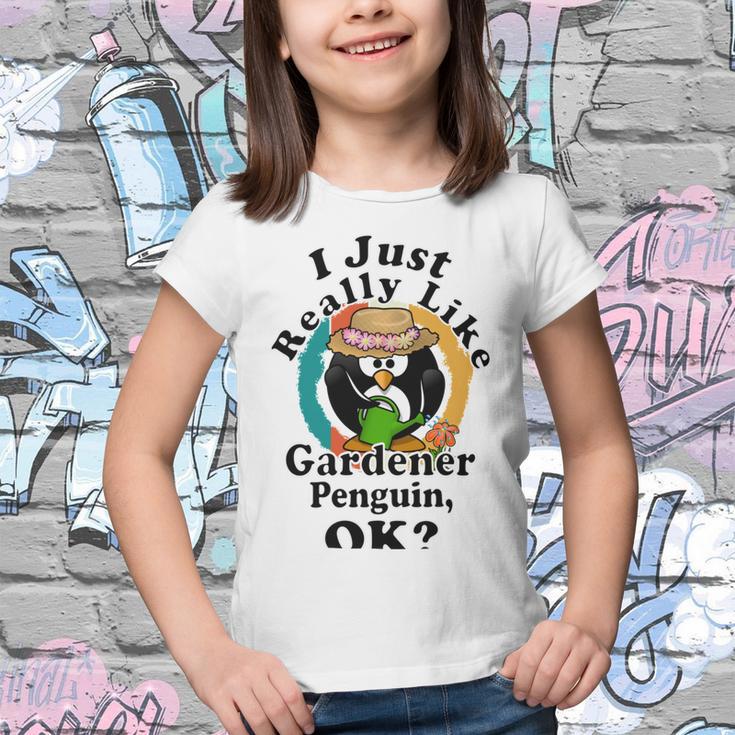 I Really Like Gardener Penguin Ok Youth T-shirt