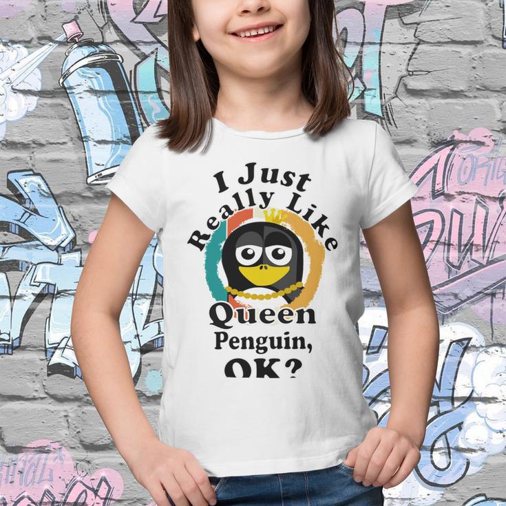 I Really Like Queen Penguin Ok Youth T-shirt