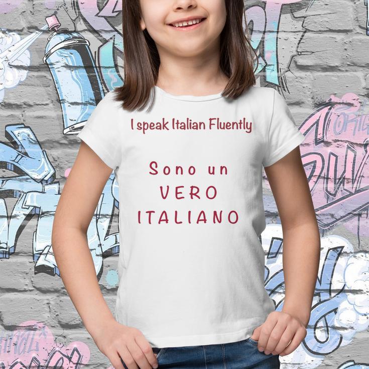 I Speak Italian Fluentlylanguage Italian Youth T-shirt