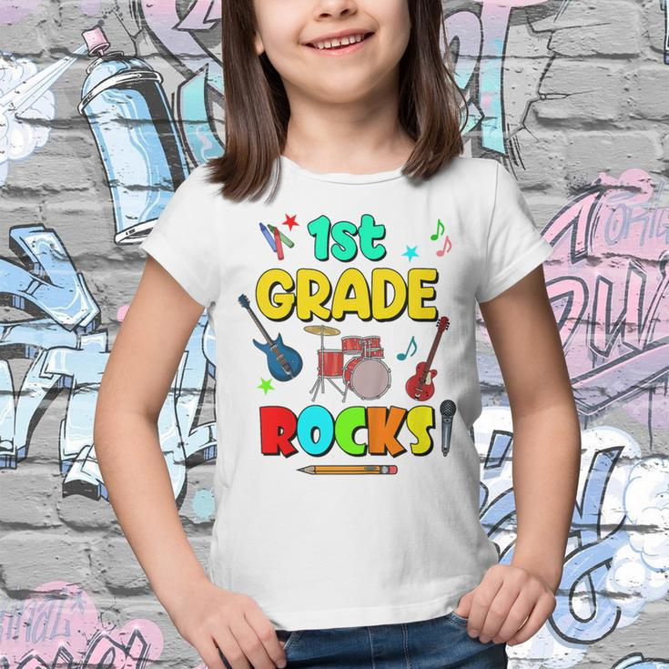 Kids 1St Grade Rocks Back To School Boys Girls 1St Day Of School Youth T-shirt