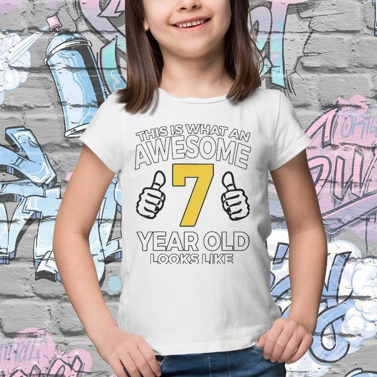 Kids 7Th Birthday Gift For Awesome 7 Years Old Boys Youth T-shirt