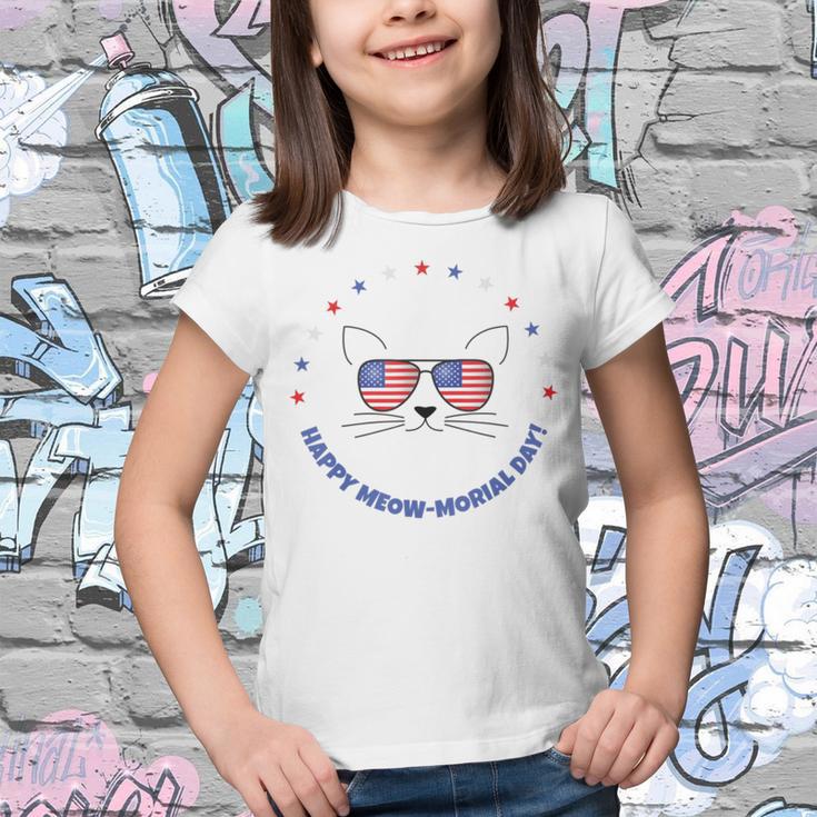 Memorial Day Cat Meowmorial Day V2 Youth T-shirt