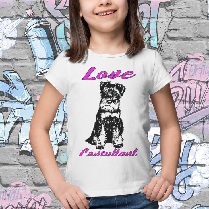 Miniature Schnauzer At Home Love Consultant Multi Tasking Dog Youth T-shirt