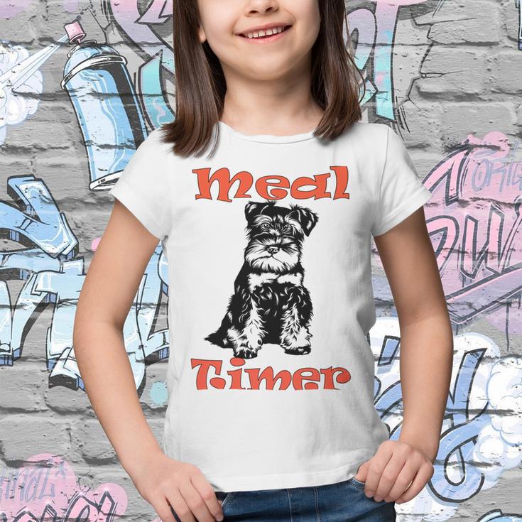 Miniature Schnauzer At Home Meal Timer Multi Tasking Dog Youth T-shirt