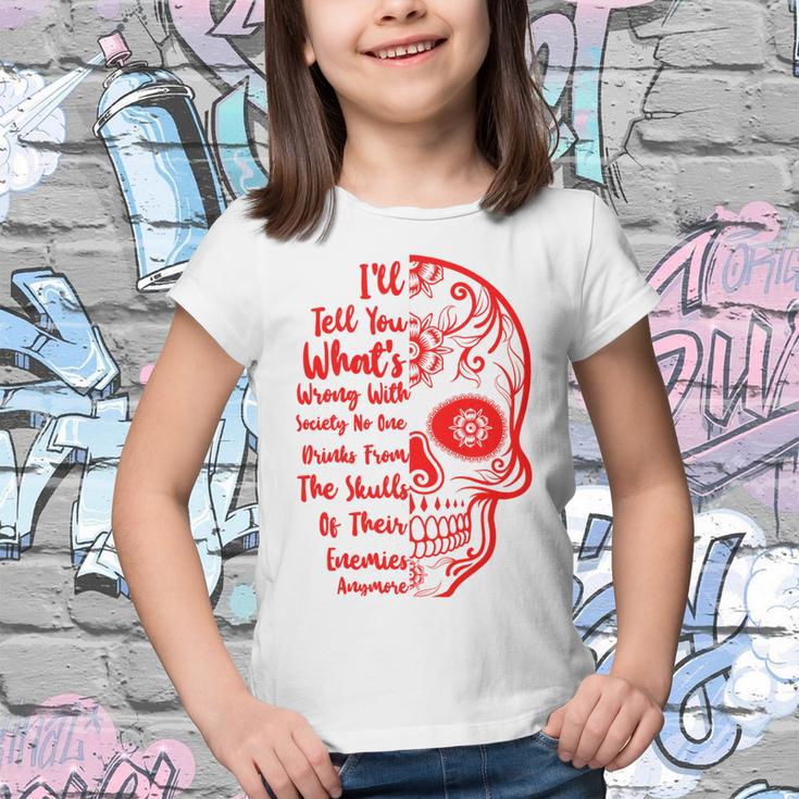 Official Wrong Society Drink From The Skull Of Your Enemies V3 Youth T-shirt