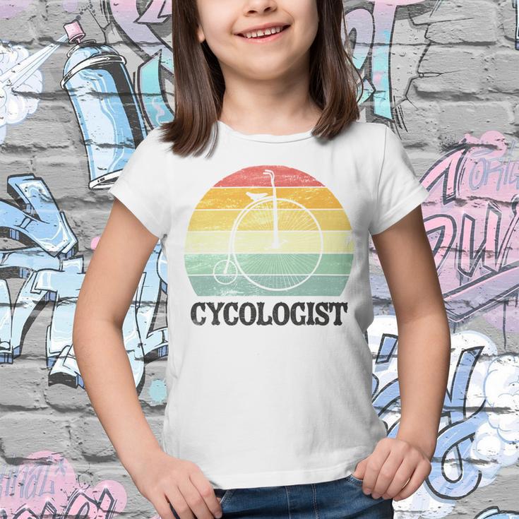 Penny Farthing Cycologist Funny Vintage Biking Cyclogist Cyclist Cycling Road Bike Mtb Youth T-shirt