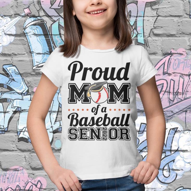 Proud Mom Of A Senior 2022 Baseball Mom Graduate Graduation Youth T-shirt