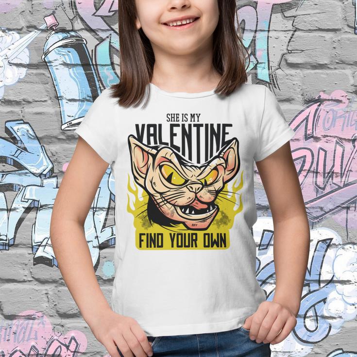 She Is My Valentine Cat Youth T-shirt