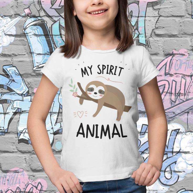 Sloth My Spirit Animal Nap Sloth Lazy 843 Shirt Youth T-shirt