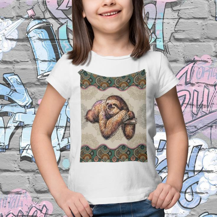 Sloth - Vintage Mandala Youth T-shirt