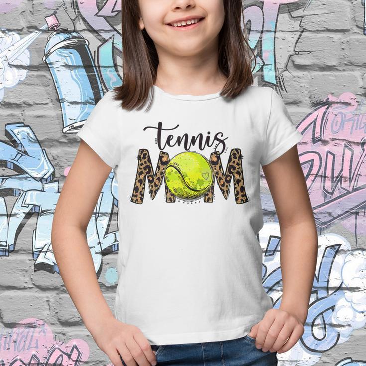 Tennis Mom Leopard Tennis Mom Mothers Day Youth T-shirt