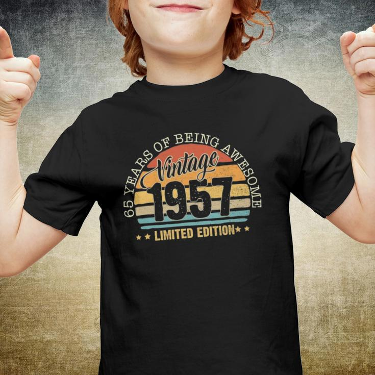 65 Years Old Gift Vintage 1957 Limited Edition 65Th Birthday Youth T-shirt