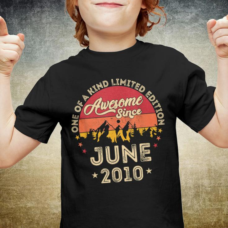 Awesome Since June 2010 Vintage 12Th Birthday V2 Youth T-shirt