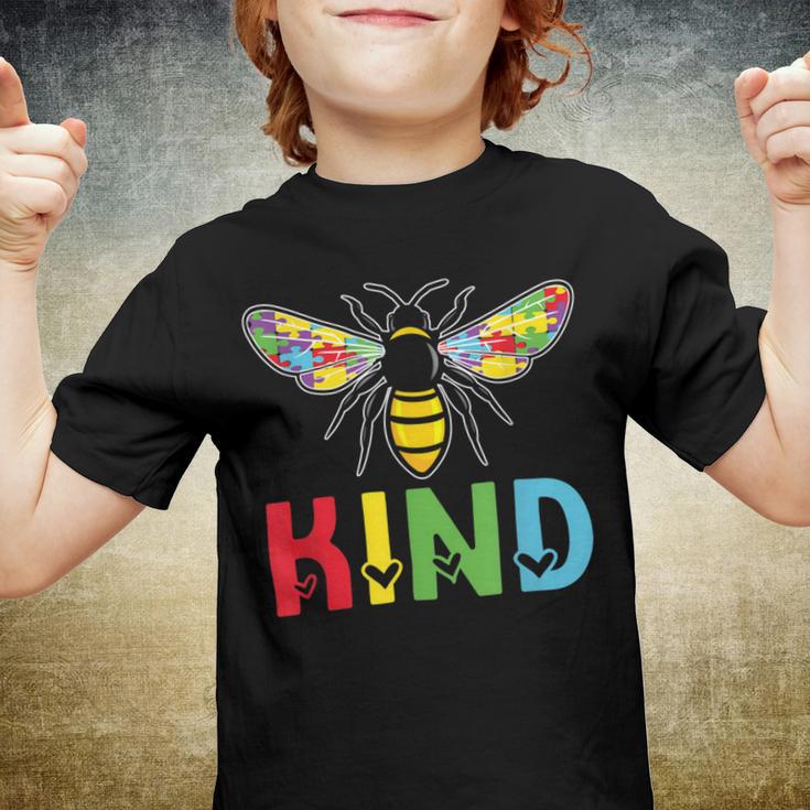 Bee Bee Bee Kind Autism Puzzle Autistic Autism Awareness Youth T-shirt