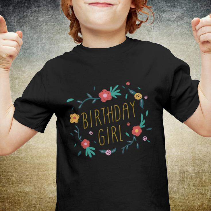 Birthday Girl Floral 1 V2 Youth T-shirt