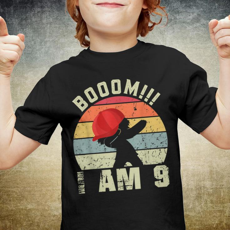 Boom I Am 9 Gift Boy 9 Years Being Awesome 9Th Birthday Youth T-shirt