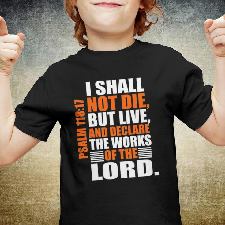 Christerest Psalm 11817 Christian Bible Verse Affirmation Youth T-shirt