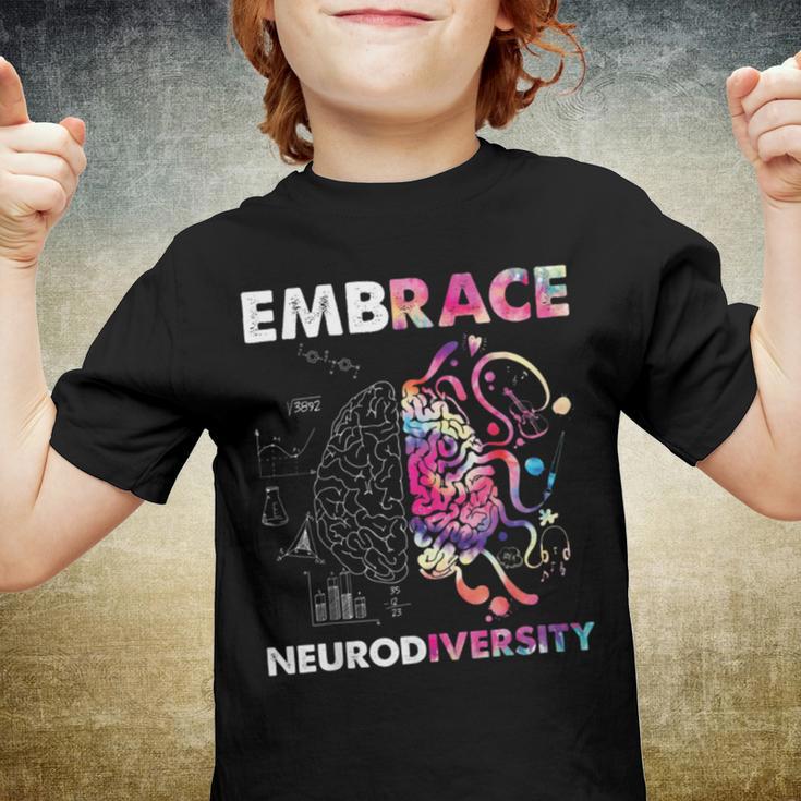 Embrace Neurodiversity Funny V4 Youth T-shirt